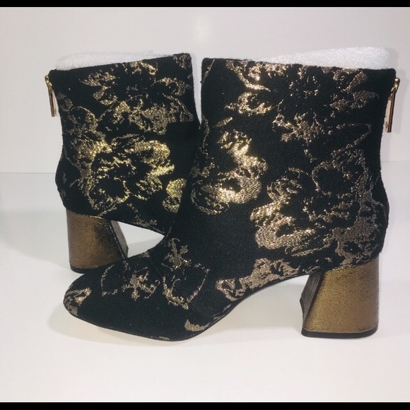 New Nanette Lepore “Rose” Black/Bronze Boots- Size 7 - Picture 2 of 7